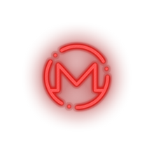 Charger l&#39;image dans la galerie, red 324_monero_coin_crypto_crypto_currency led neon factory