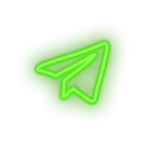 green 335_telegram_logo led neon factory