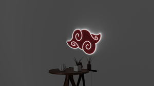 red cloud naruto led sign