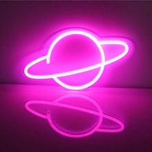 Charger l&#39;image dans la galerie, planet neon signs pink