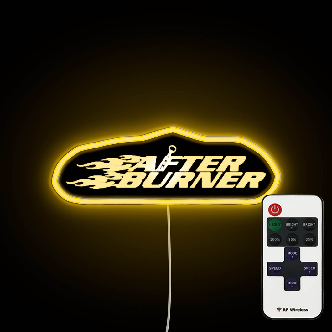 After Burner B neon sign