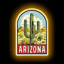 Charger l&#39;image dans la galerie, Arizona Vintage Travel Decal neon sign