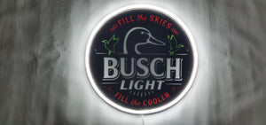 Busch LIGHT fill the cooler neon sign
