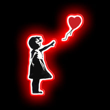 Charger l&#39;image dans la galerie, Banksy - Girl with Balloon neon wall light