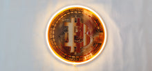 Charger l&#39;image dans la galerie, Gold bitcoin coin neon sign