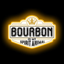 Charger l&#39;image dans la galerie, Bourbon Is My Spirit Animal neon sign