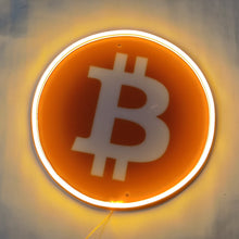 Charger l&#39;image dans la galerie, Bitcoin logos neon sign
