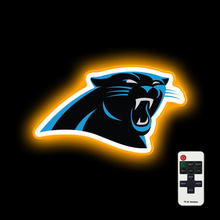 Charger l&#39;image dans la galerie, Carolina Panthers logo wall light