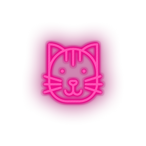 pink cat led animal carnivore cartoon cat house pet pet zoo neon factory
