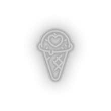 Charger l&#39;image dans la galerie, white ice_cream led heart ice cream love relationship romance sweet valentine day neon factory