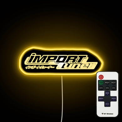 Import Tuner Logo neon sign