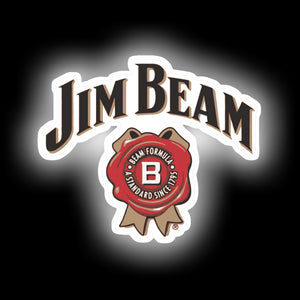 Jim Beam logo neon