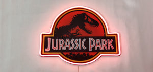 Jurassic Park neon sign