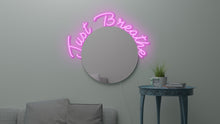 Charger l&#39;image dans la galerie, &quot;just breathe&quot; motivation mirror sign