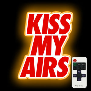 Kiss My Airs "BRED" neon sign