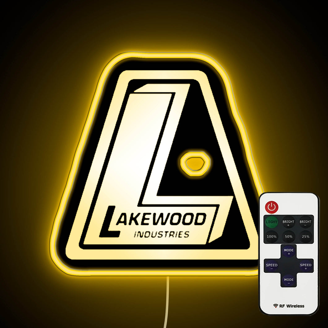 Lakewood Industries Logo neon sign