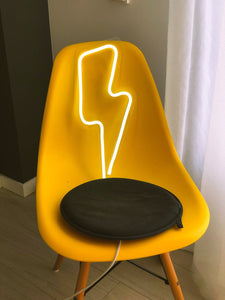 Lightning bolt yellow sign