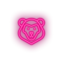 Charger l&#39;image dans la galerie, pink lion led animal carnivore cartoon fauna leo lion zoo neon factory