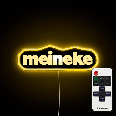 Meineke Logo neon sign