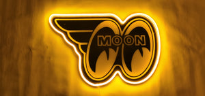 Man Cave Neon Sign: Mooneyes Racing Car