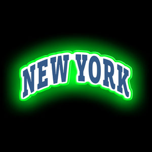 Signe de néon de la capitale de New York