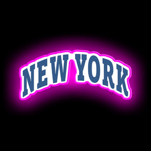 Signe de néon de la capitale de New York