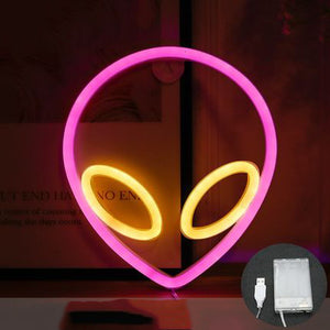 buy alien face neon light
