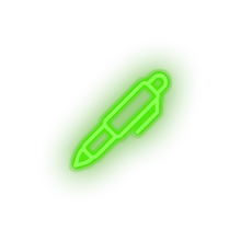 Charger l&#39;image dans la galerie, green pen led back to school edit education pen student study write neon factory