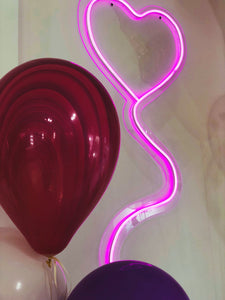 Balloon Heart led sign