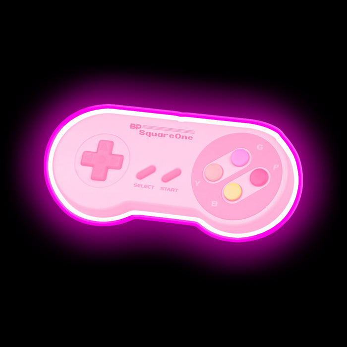 Pinktendo black pink neon led sign