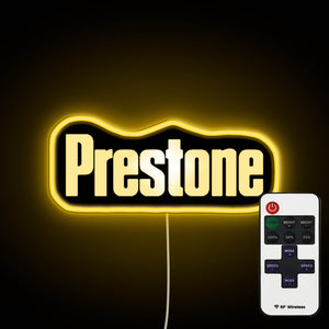 Prestone Logo neon sign