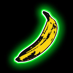 Signe de néon de banane punk