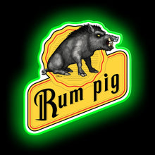 Charger l&#39;image dans la galerie, Rum Pig neon light sign