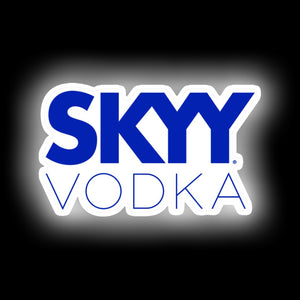 skyy vodka led sign for bar