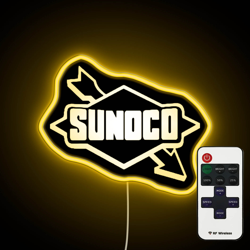 Sunoco Logo neon sign