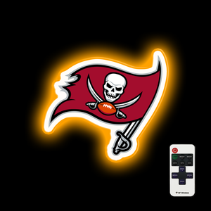 Tampa Bay Buccaneers logo badge led neon