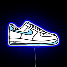 Charger l&#39;image dans la galerie, Af1 sneakers RGB neon sign blue