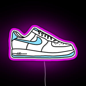 Af1 sneakers RGB neon sign  pink