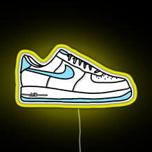 Charger l&#39;image dans la galerie, Af1 sneakers RGB neon sign yellow