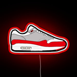 Air Max 1 OG RGB neon sign red