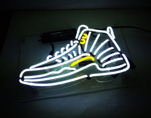 hypebeast sneaker neon light
