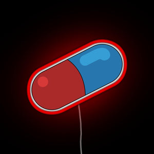 Akira pill RGB neon sign red