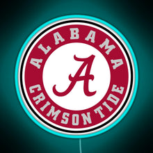 Charger l&#39;image dans la galerie, alabama crimson tide football RGB neon sign lightblue 