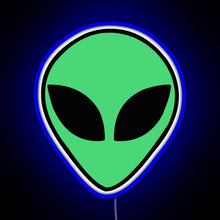 Charger l&#39;image dans la galerie, Alien head RGB neon sign blue