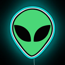 Charger l&#39;image dans la galerie, Alien head RGB neon sign lightblue 
