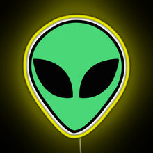 Charger l&#39;image dans la galerie, Alien head RGB neon sign yellow