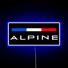 Charger l&#39;image dans la galerie, Alpine F1 team colors RGB neon sign blue