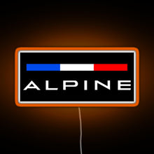 Charger l&#39;image dans la galerie, Alpine F1 team colors RGB neon sign orange