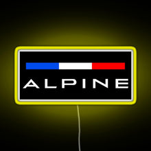 Charger l&#39;image dans la galerie, Alpine F1 team colors RGB neon sign yellow
