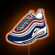 Charger l&#39;image dans la galerie, AM97 USA SNEAKERS RGB neon sign orange